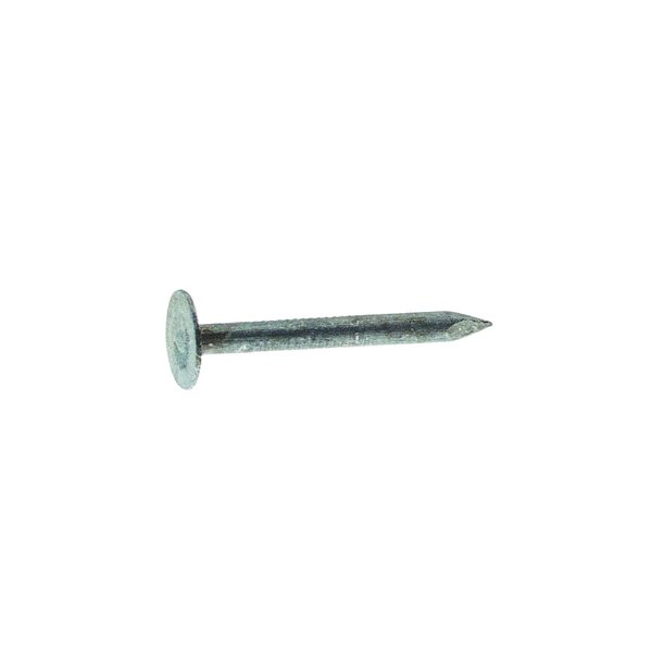 Grip-Rite Roofing Nail, 1-1/2 in L, 4D, Steel, Electro Galvanized Finish, 11 ga 112EGRFG1